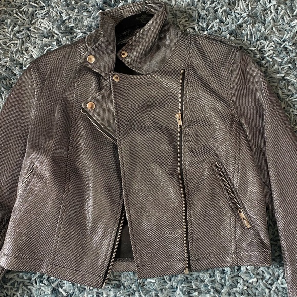 Forever 21 Sparkly Zip‎ Up Jacket Size Small - Picture 4 of 8